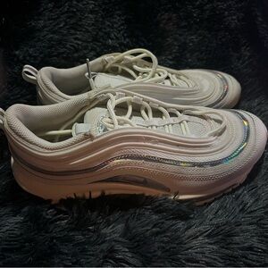 Nike Air Max Women's White Sneakers with Silver Accents